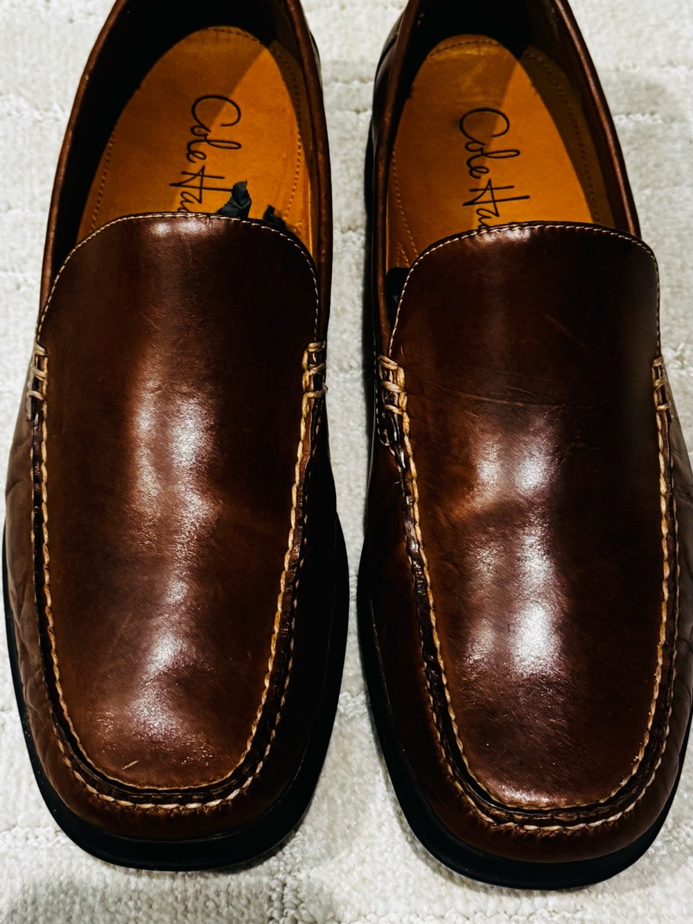 Cole Haan Men's Dark Brown Leather shoes 10M size never worn